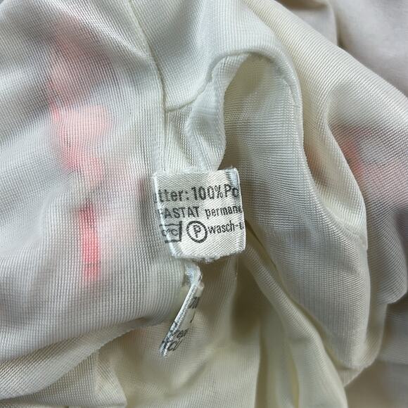 Vintage 70s Verena Modelle orange blossom midi day dress, size 40 or med - Picture 9 of 10